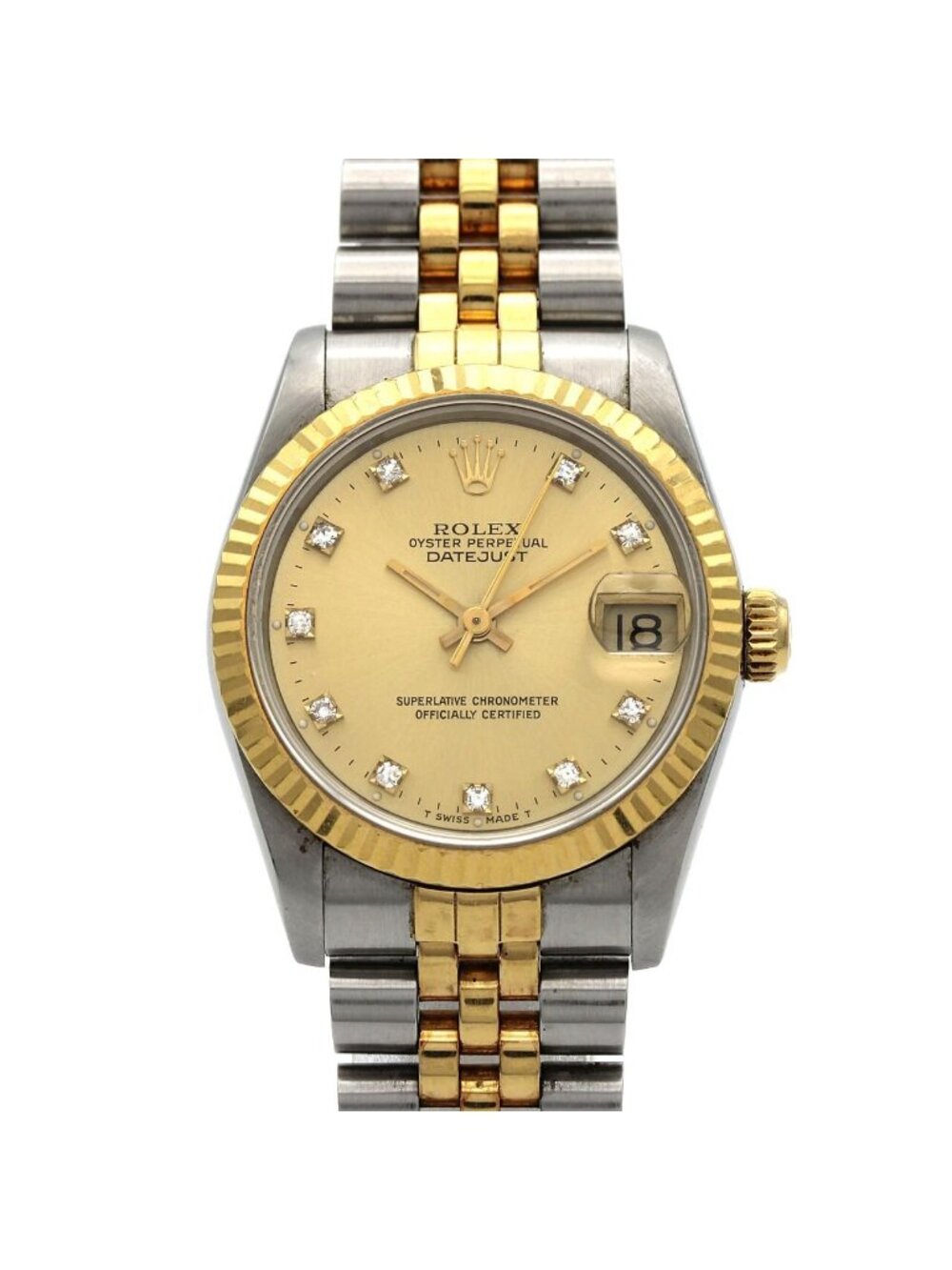 Rolex Datejust Stainless Steel Yellow Gold Automatic